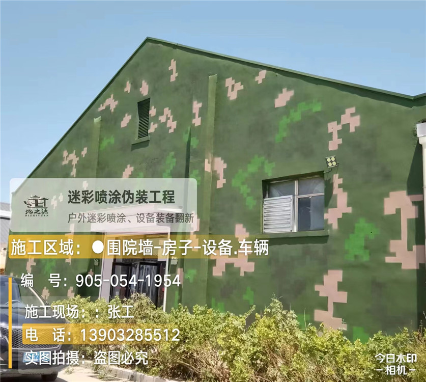 银川外墙数码迷彩漆施工报价清单（100㎡标准墙面测算）